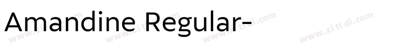 Amandine Regular字体转换